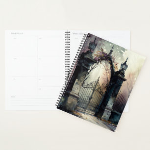 The Gothic Cemetery Gate Series Design 12 Planner