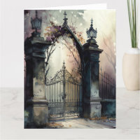 The Gothic Cemetery Gate Series Design 12