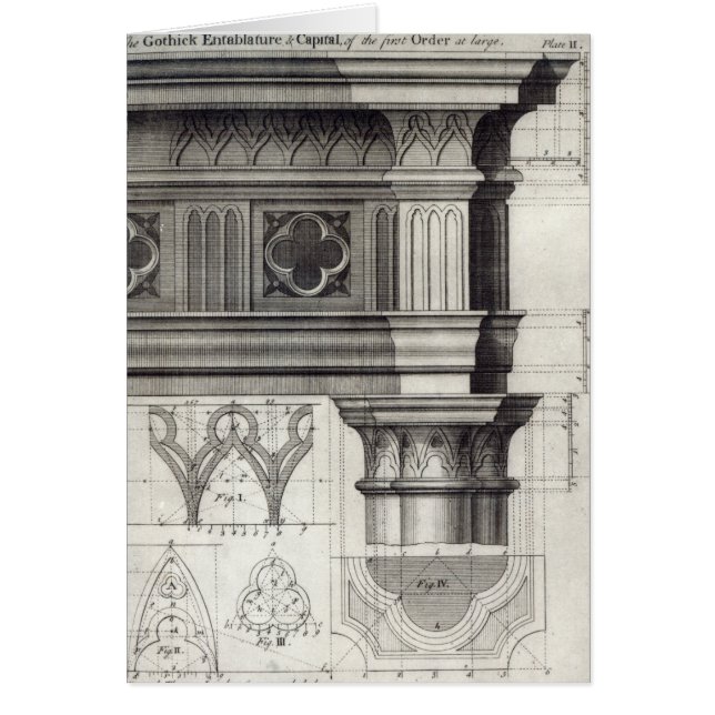 The Gothic Entablature and Capital (Front)