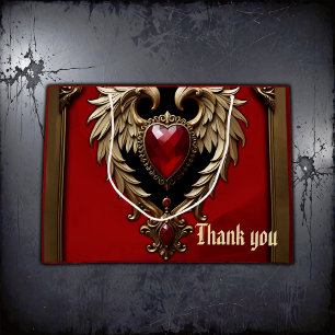 The gothic heart of fire and gold.  large gift bag
