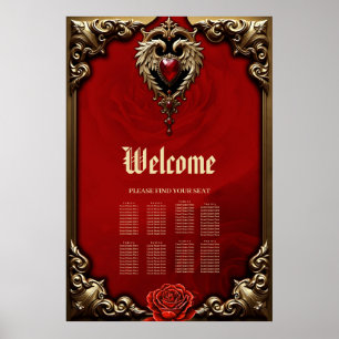 The gothic heart of fire and gold.  poster