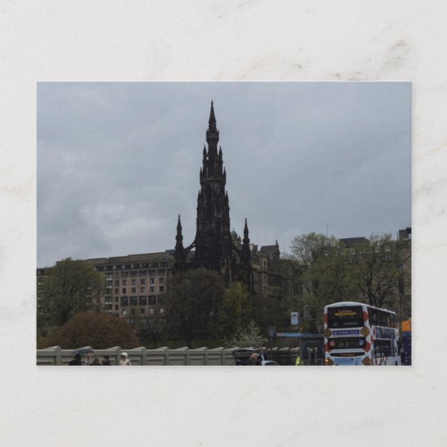 The Gothic Scott Monument in Edinburgh Postcard (Front)
