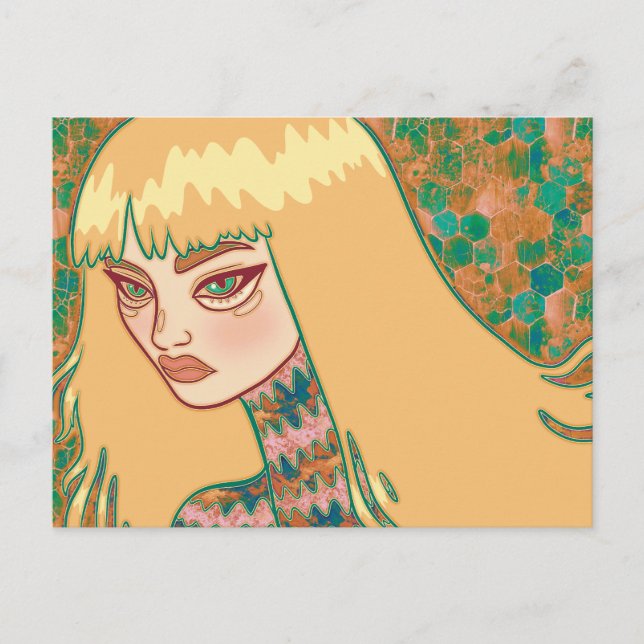 The Gothic Woman Postcard (Front)