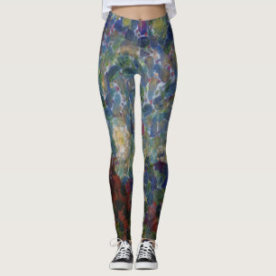 The Gourdy Night Starry Fine Art Spoof Leggings