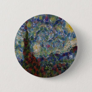 The Gourdy Night Starry Night Parody 2 Inch Round Button