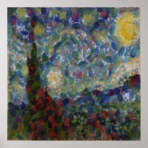 The Gourdy Night Starry Night Parody Poster