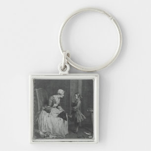 The Governess, 1739 Keychain