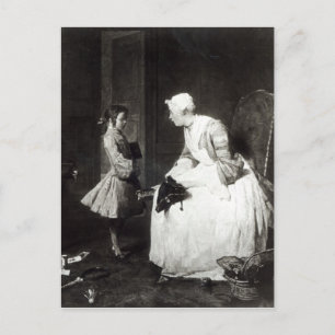 The Governess, 1739 Postcard