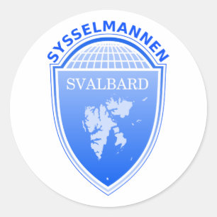 the Governor Svalbard, Norway Classic Round Sticker