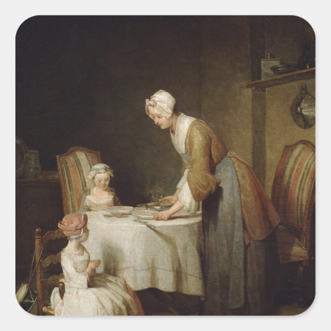 The Grace, 1740 2 Square Sticker (Front)