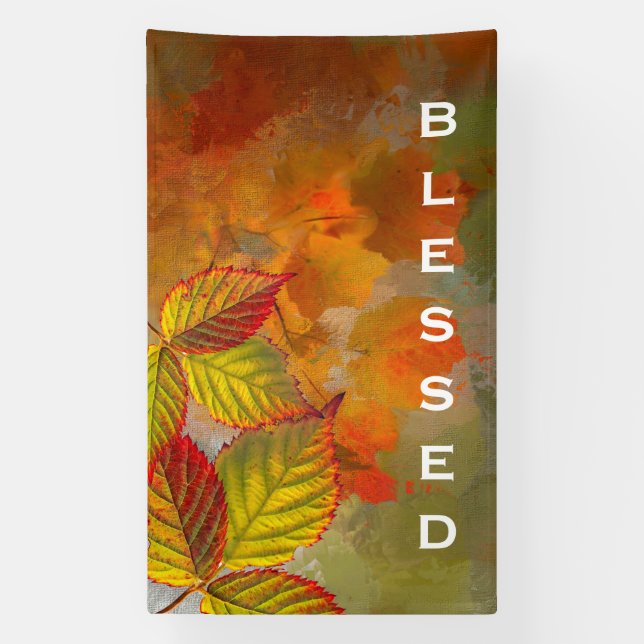 The Grace of Autumn’s Blessing Banner (Vertical)