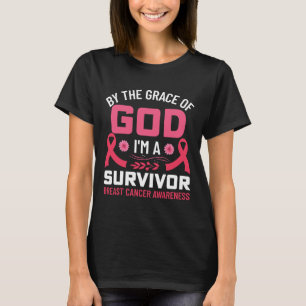 The Grace Of God I Am A Breast Cancer Survivor 1 T-Shirt