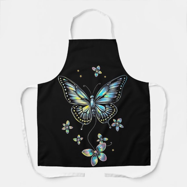 The Graceful Butterfly: A Symbol of Transformation Apron (Front)
