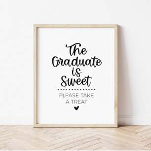 The Graduate is Sweet Take a Treat Party Sign