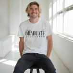 The Graduate Modern Trendy Class of 2022 Grad Name T-Shirt<br><div class="desc">Modern and trendy personalized name graduate class of 2022 t-shirt. Perfect gift for the grad to celebrate their accomplishments and wear proudly. Note: text colour can be changed to suit your preference. Design by Moodthology.</div>