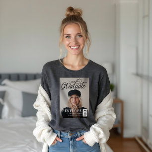 The Graduate Script Photo Magazine Graduation Tri-Blend Shirt