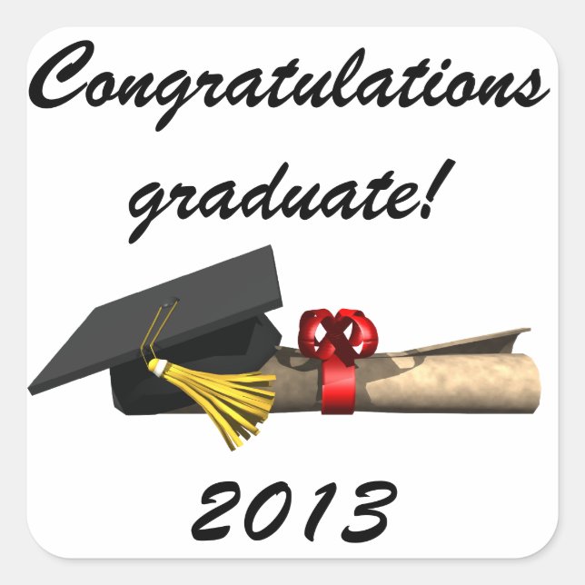 The Graduate - Square Sticker (Front)