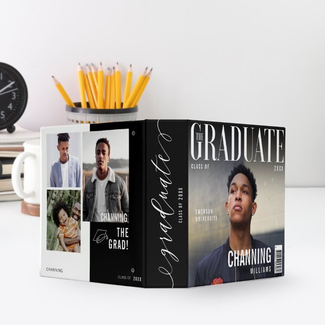 The Graduate Trendy Magazine Cover Graduation Binder (Creator Uploaded)
