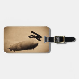 The Graf Zeppelin Approaching New York City 1928 Luggage Tag