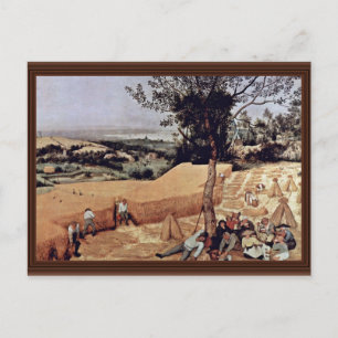 The Grain Harvest Month (August),  By Bruegel D. Postcard