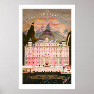 The Grand Budapest Hotel Print Wes Anderson Film