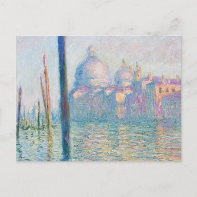 The Grand Canal In Venice By Claude Monet Postcard (Front)