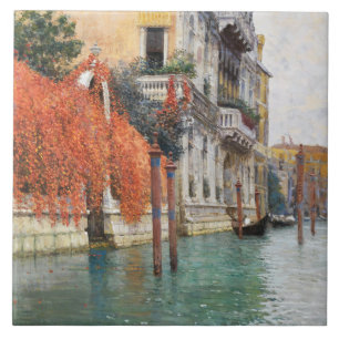 The Grand Canal in Venice (by Vincenzo Caprile) Tile