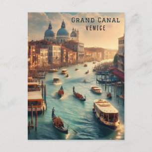 The Grand Canal in Venice Italy Travel Postcard