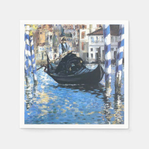 The grand canal of Venice  Edouard Manet   Napkin