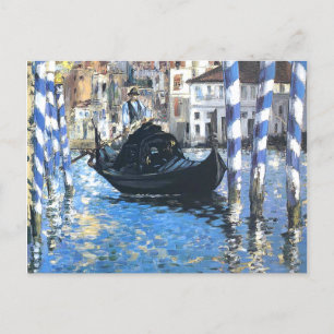 The grand canal of Venice Edouard Manet Postcard