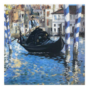 The grand canal of Venice  Edouard Manet  Poster
