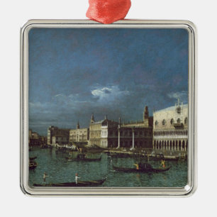 The Grand Canal with the Church of Santa Maria Metal Ornament