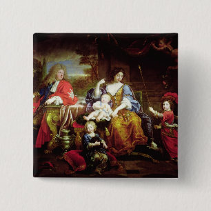 The Grand Dauphin with his Wife 2 Inch Square Button