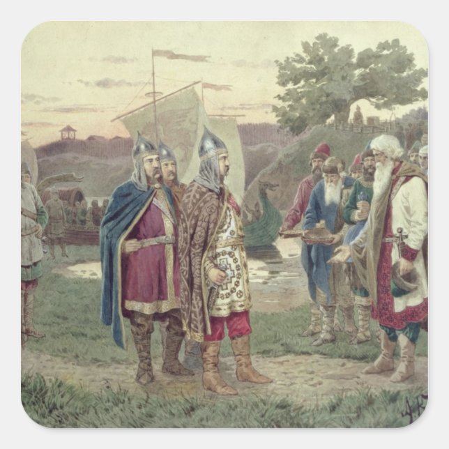 The Grand Duke Meeting with the People Square Sticker (Front)