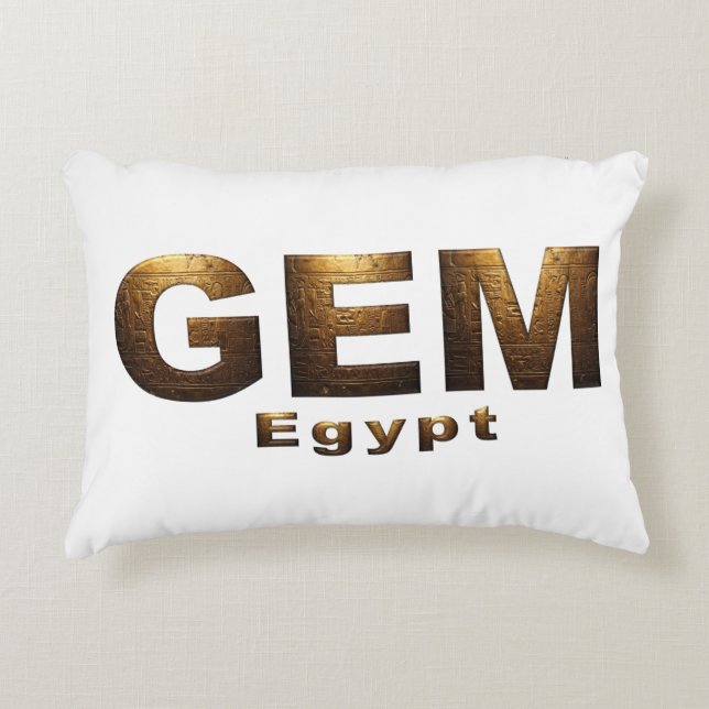 The Grand Egyptian Museum Accent Pillow (Front)
