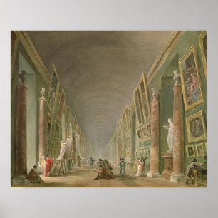 The Grand Gallery of the Louvre Poster
