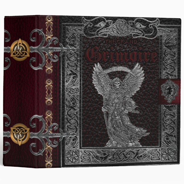 🔮The Grand Grimoire Witches Book Of Shadows🔮 Binder (Front/Spine)