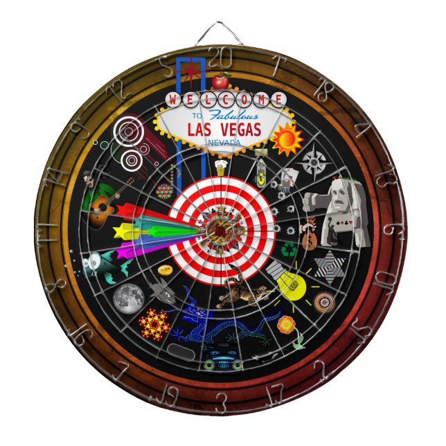 The Grand Las Vegas Multi-Target Gaming Dartboard (Front)