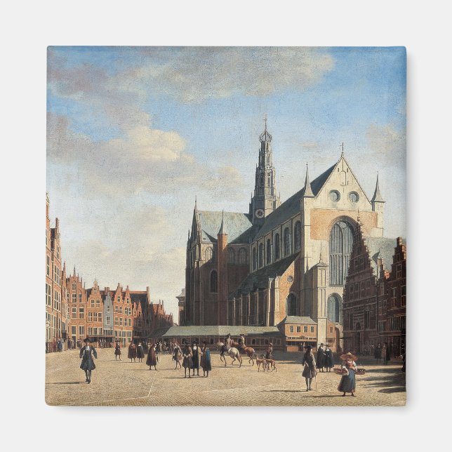 The Grand Market in Haarlem Magnet (Front)