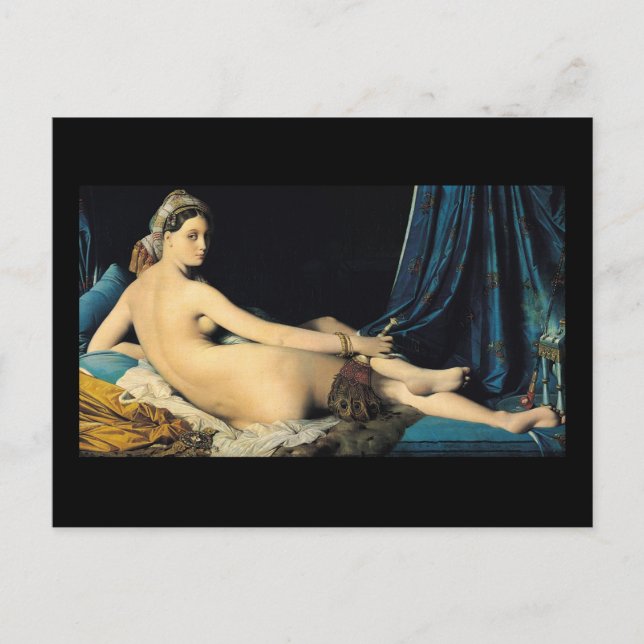The Grand Odalisque 1814 Jean Auguste Dominique Postcard (Front)