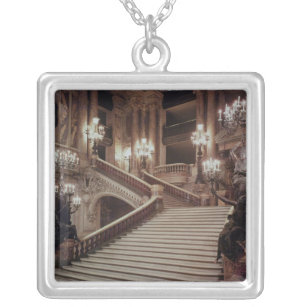 The Grand Staircase of the Opera-Garnier Silver Plated Necklace