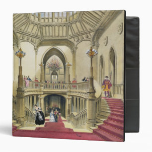 The Grand Staircase, Windsor Castle, from 'A Histo Binder