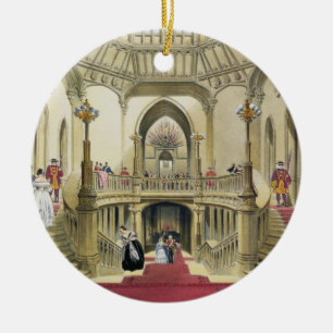 The Grand Staircase, Windsor Castle, from 'A Histo Ceramic Ornament