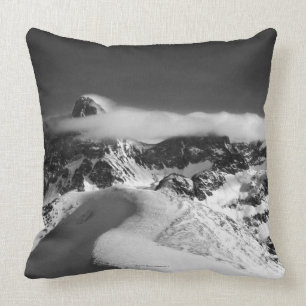 The Grand Teton and the cathedral group as Throw Pillow