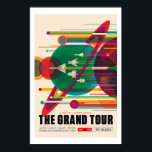 The Grand Tour - NASA Visions of the Future Poster<br><div class="desc">This whimsical travel poster imagines a future regatta where explorers recreate Voyager 1 and 2's historic Grand Tour of the outer solar system. A creative team of visual strategists at JPL created the poster series, which is titled "Visions of the Future." Artists, designers, and illustrators were involved in designing the...</div>