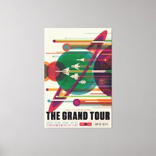 The Grand Tour - NASA'S Retro Space Poster Photo P Canvas Print