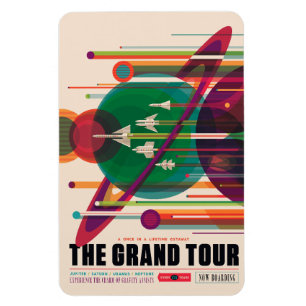 The Grand Tour - NASA'S Retro Space Poster Photo P Magnet