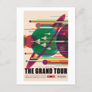 The Grand Tour - NASA'S Retro Space Poster Postcard