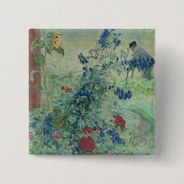 The Grandfather 2 Inch Square Button (Front)