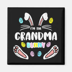 The Grandma Bunny Matching Easter Mom Mothers Day Magnet